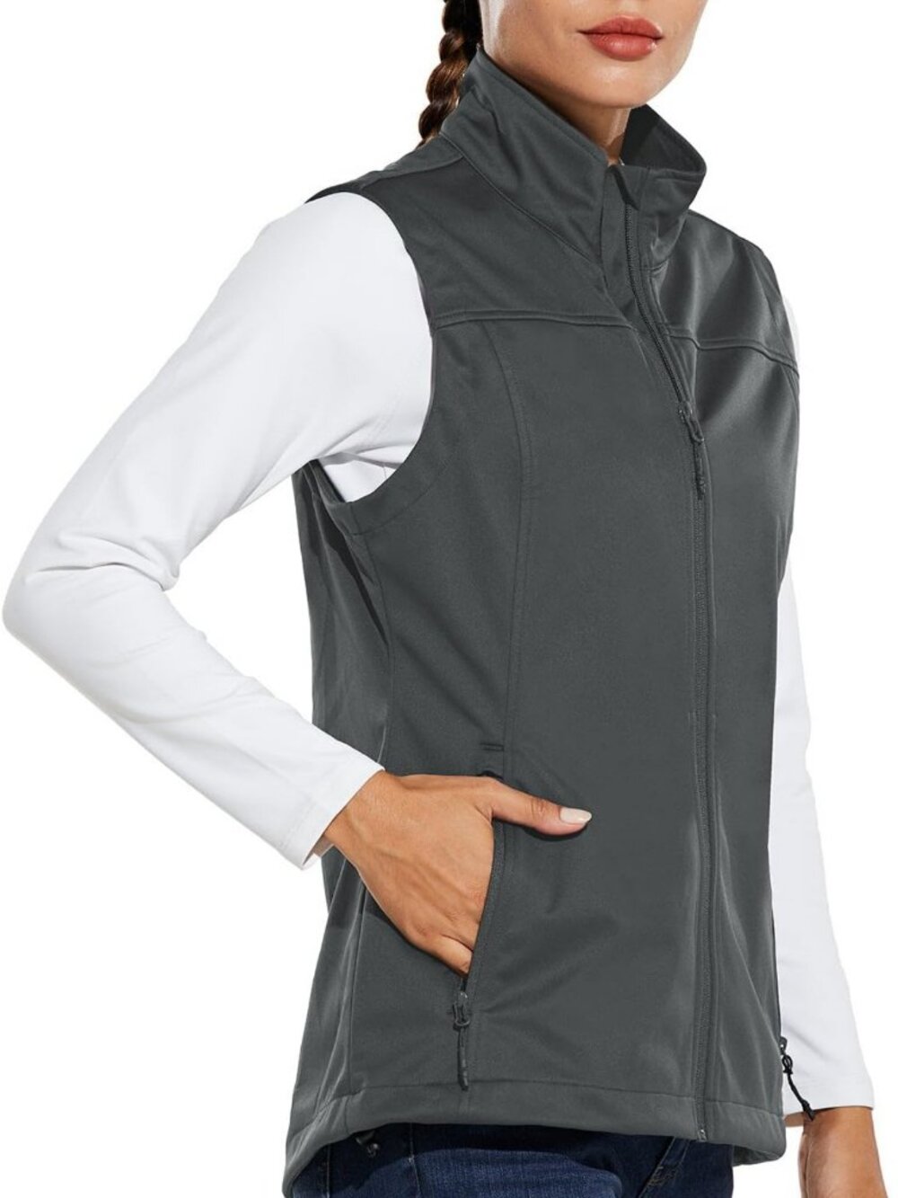 Lightweight Sleeveless Running Vest | Softshell Jacket for Active Women